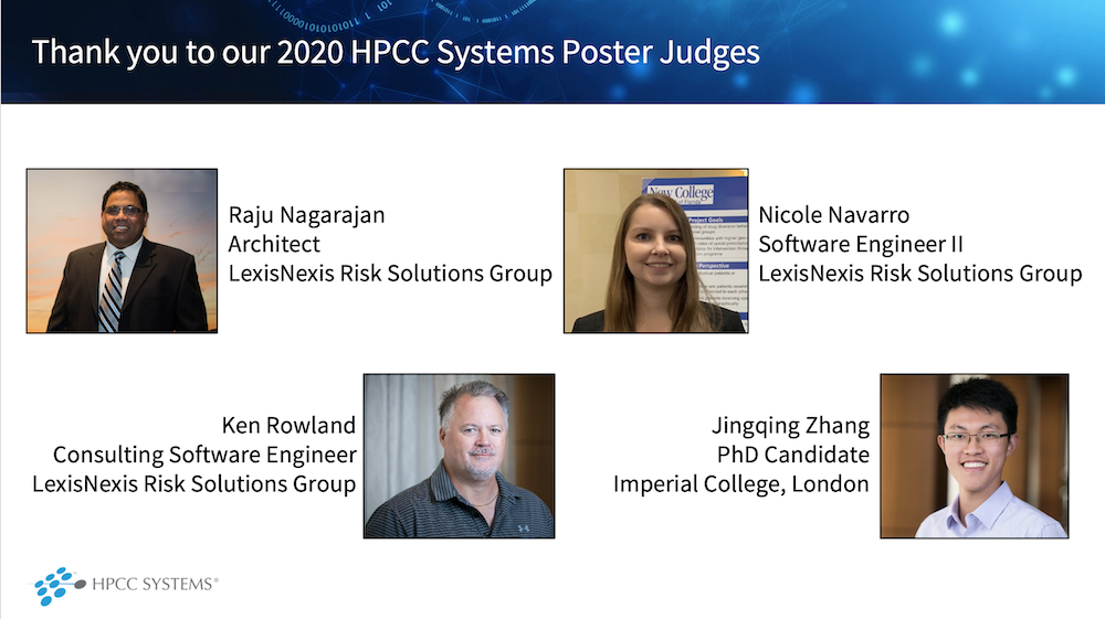 Image showing the four 2020 Poster Contest Judges