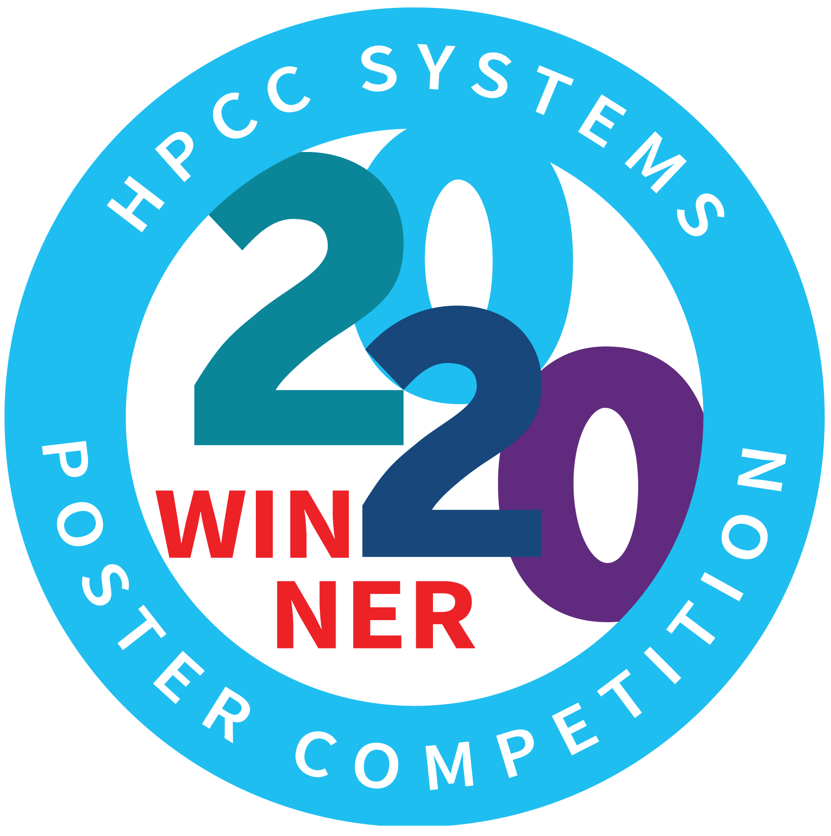 Image showing the 2020 Poster Competition Winner Badge