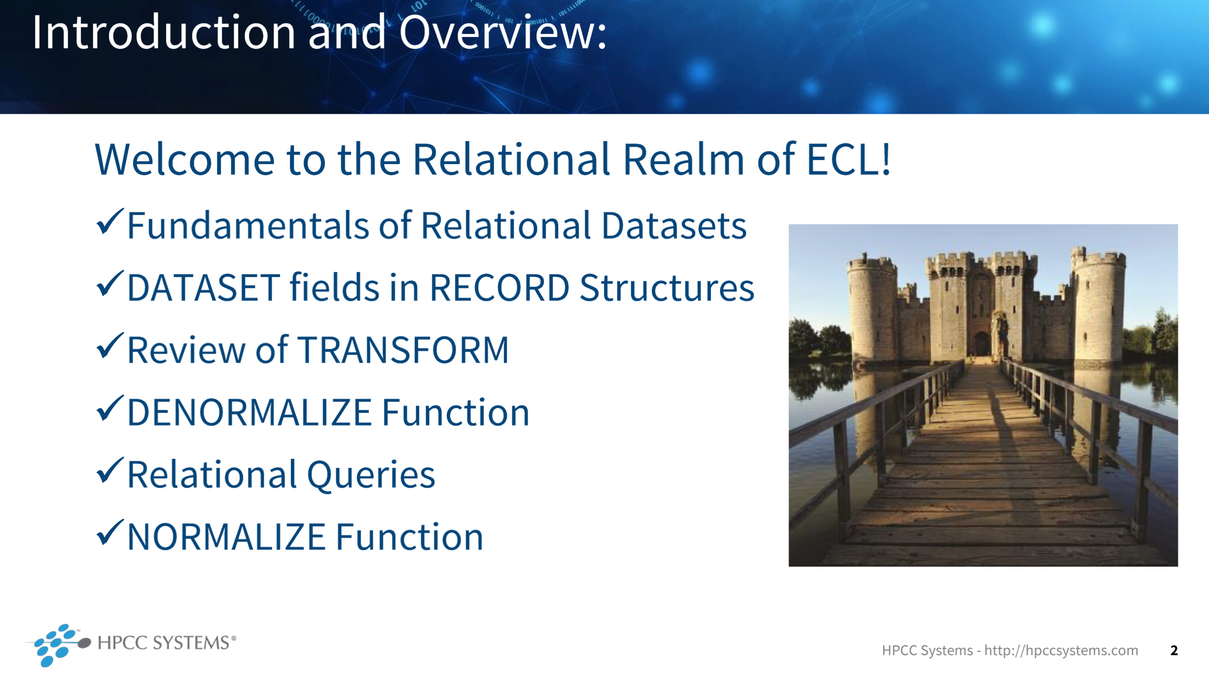 Image Showing the course outline for The Relational Realm