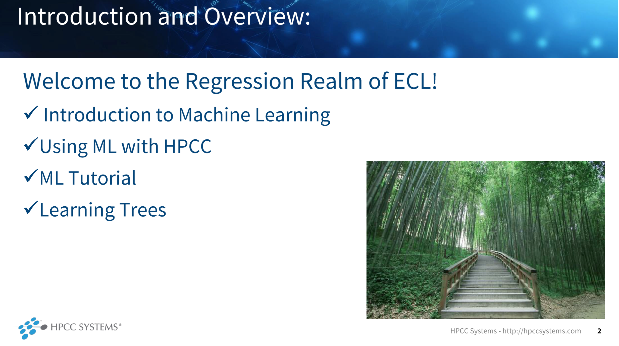 Image showing the course content for The Regression Realm
